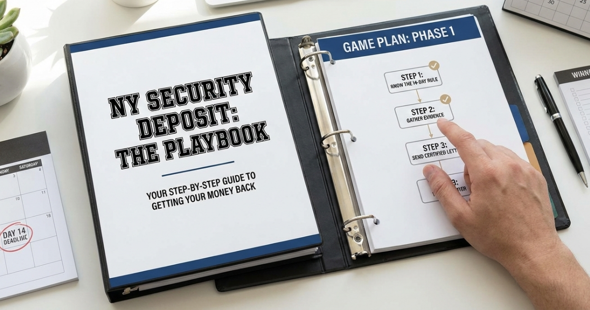 Don't Know Where to Start Here's the Step-by-Step Playbook to Get Your Deposit Back